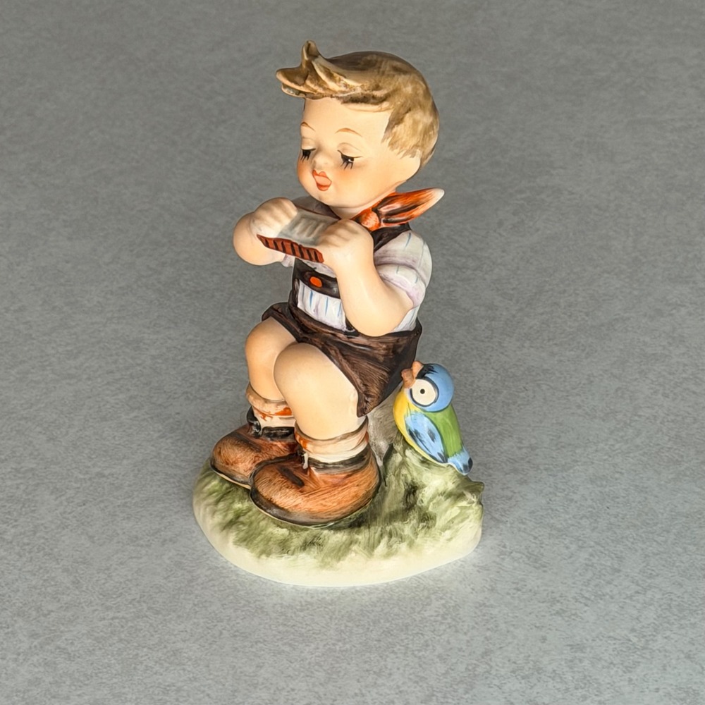 Goebel Hummel In D-Major Figurine Boy Harmonica 437 W Germany Vintage 4 inch‎